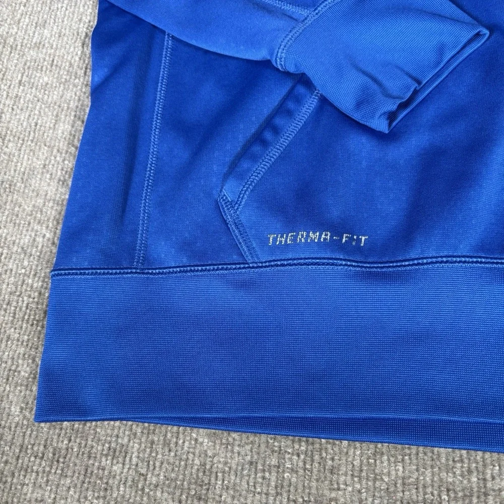 Nike Duke‎ Blue Devils Hoodie Sweatshirt Mens XL Pullover Blue Therma Fit Logo